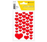 TopStick 1339 Adesivi Con Motivi A Cuori 2000 Sticker, Carta, Opache, Autoadesiv