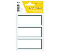 TopStick 1345 Etichette in bianco per libri (82 x 36 mm, 50 fogli, carta, opache) autoadesive, adesivi scolastici neutri per bambini, 150 etichette per la scuola, grigie e bianche
