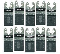 TopsTools 10pcs FA35B_10 35mm Fast Fit Metallo Lame MT Lunga durata | Compatibile DeWalt, Stanley, Black & Decker, Bosch, Fein (Non-StarLock), attacco rapido lame taglio metallo offrono durevole