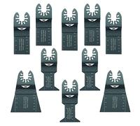 TopsTools 10pcs FAKA10F Attacco rapido Lame multiutensile Professionale | Compatibile con DeWalt, Stanley, Black & Decker, Bosch, Fein (Non-StarLock), lame miste tagliano legno, metallo e plastica