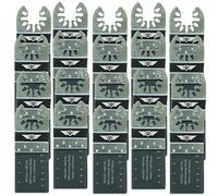 TopsTools 20pcs FA35B_20 35mm Fast Fit Metallo Lame MT Lunga durata | Compatibile DeWalt, Stanley, Black & Decker, Bosch, Fein (Non-StarLock), attacco rapido lame taglio metallo offrono durevole
