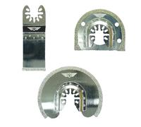 TopsTools 3pcs FAKD3B Attacco rapido Diamante Lama Professionale | Compatibile con DeWalt, Stanley, Black & Decker, Bosch, Fein (Non-StarLock), lame diamantate per fughe rimuovono lo stucco