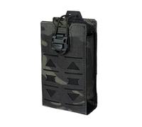 TOPTACPRO Custodia radio tattica MOLLE Radio Holster compatibile con 148/152 MPU5 Baofeng Radio Case Bag Walkie Talkies Rifle Mag con cavo elastico 500D Nylon(Multi-camo Black)