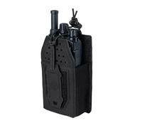 TOPTACPRO Fondina radio tattica Molle Radio Pouch Supporto radio universale per Walkie Talkie Motorola BaoFeng UV-5R BF-F8HP Custodia regolabile per caricatore fucile(Black)