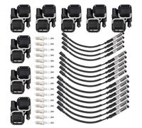 Topteng 8X Ignition Coil+16xSpark Plug +16x Wire Set UF359 Adatto per Mercedes-Benz C CL CLK ML Class