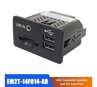 Topteng USB Connector Auxiliary and SD Card Port adatto per 2016 S-Max EM2T-14F014-AB