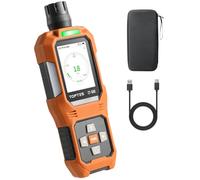 TOPTES CT-580 Rilevatore di monossido di carbonio, rilevatore di CO ricaricabile con allarmi a vibrazione, visivi e acustici, allarme CO portatile, 0-1000PPM per casa, auto, campeggio e viaggi