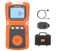 TopTes Guard-533 Rilevatore di Monossido di Carbonio, con Allarmi Visivi, Sonori e a Vibrazione, Design con Clip Posteriore, 120h di Standby, Sicuro e Antideflagrante per Uso Domestico e Professionale