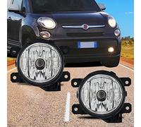 TOPTHAN 2X Fendinebbia anteriori per Fiat panda 500 500L doblo ducato punto evo Citroen (Ds5 jumper) Pergeot Boxer Iveco daily 6/vi [Civic 9/ix CR-V Acoord 8/VII] Jeep Cherokee Renegade Chiaro