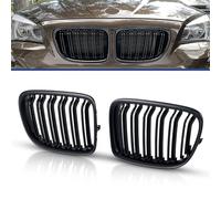 TOPTHAN Adatto per BMW X1 E84 Sport 2009-2015 Doppio Ponte Anteriore Rene Griglia Nera Lucida Anteriore Doppia Griglia Sinistra Destra