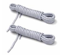 TOPTIE 2 Paia Lacci Tondi per Stivali 5/32", Lacci in Poliestere per Stivali Escursionismo Sport all'Aperto