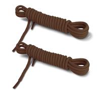 TOPTIE 2 Paia Lacci Tondi per Stivali 5/32", Lacci in Poliestere per Stivali Escursionismo Sport all'Aperto