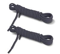 TOPTIE 2 Paia Lacci Tondi per Stivali 5/32", Lacci in Poliestere per Stivali Escursionismo Sport all'Aperto