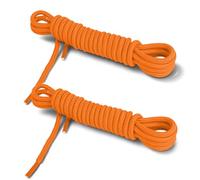 TOPTIE 2 Paia Lacci Tondi per Stivali 5/32", Lacci in Poliestere per Stivali Escursionismo Sport all'Aperto