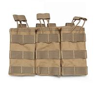 TOPTIE Custodia Tattica per Caricatore, Custodia M4 M16 AR-15 Tipo Molle Mag, Doppio o Triplo Supporto per Caricatore Aperto Airsoft