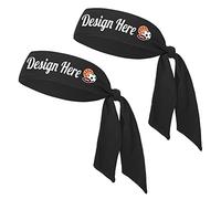 TopTie Fascia per Capelli Personalizzata, Fascia per Il Sudore, Fascia Sportiva, Crea la Tua Fascia con Logo