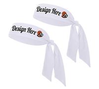 TopTie Fascia per Capelli Personalizzata, Fascia per Il Sudore, Fascia Sportiva, Crea la Tua Fascia con Logo