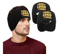 TOPTIE Fascia scalda orecchie personalizzata, Paraorecchie invernali regolabili in micropile ricamo e stampa a colori