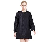 TOPTIE Grembiule da salone a maniche lunghe in raso Parrucchiere unisex Mantello da barbiere Giacca per toelettatura di animali domestici