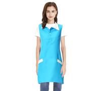 TOPTIE Grembiule da server uniforme da lavoro senza maniche con due tasche per salone di bellezza per capelli/unghie