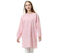 TOPTIE Grembiule Impermeabile a Maniche Lunghe Uomo/Donna, Camici da pittura con Tasca Frontale, Grembiule per Pittura Artistica Abiti da lavoro donna pulizie