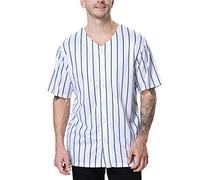 TopTie Magliette da baseball gessate con bottoni per uomo e ragazzo