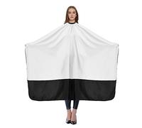 TOPTIE Mantella da parrucchiere regolabile a lunghezza intera, Mantella da barbiere Color Block per adulti