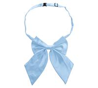 TOPTIE - Papillon da donna, già allacciato, tinta unita, per il collo, Azzurro, Etichettalia unica