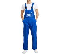 TOPTIE Salopette personalizzata in generale, salopette da lavoro Carica il tuo logo o nome, Blu, XL