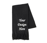 TOPTIE Sciarpa Personalizzata per uomini e donne, Sciarpa Autunno Invernale, Sciarpa ricamata personalizzata con logo