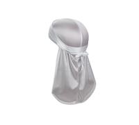 TOPTIE Silky Durag Fascia per capelli a coda lunga con cinghie larghe per 360 onde, Doo Durag Cappello da pirata