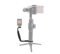 TOPTOO - Supporto a L per asta telescopica, con 2 supporti per flash per DJI OSMO Mobile 2 per Zhiyun Smooth 4 Gimbal Stabilizer per microfono