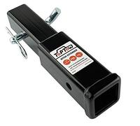 TOPTOW Estensore per gancio traino, adatto per ricevitore da 5,1 cm, lunghezza dell'estensione 17,8 cm, bullone anti-vibrazioni, con kit per attacco a sfera da 1,59 cm