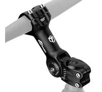 toptrek Manubrio per bicicletta, 31,8 mm, 130 mm, alluminio, regolabile a ± 60°, rialzo manubrio, design esagonale, per MTB, bici da strada
