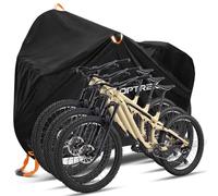 toptrek Telo di copertura per bicicletta per 3 biciclette, impermeabile 210D, in tessuto Oxford, per esterni, 220 x 120 x 110 cm, di alta qualità, con occhielli di serratura, protezione solare,