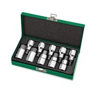 Set di bussole esagonali TOPTUL 1/2 pollici 10 Stk 4, 5, 6, 7, 8, 10, 12, 14, 17, 19 mm