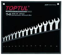 TOPTUL GPAB1404 Kit chiavi ad anello / fisse