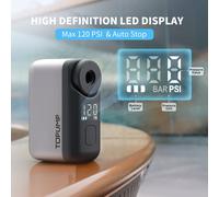 TOPUMP TB2PRO Gonfiatore per pneumatici da bicicletta Mini pompa Schermo LED 120PSI Ricaricabile Accessori per bici da ciclismo Piccola pompa