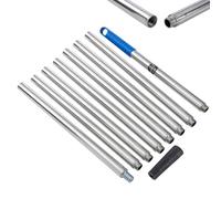 TOPWAY Asta di prolunga per rullo di vernice di qualità, 3,2 m, 8 x 40 cm, segmentata, in acciaio inossidabile, resistente e leggero, con adattatore conico, per rulli a vite o a pressione