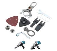 TOPWAY Attrezzo Oscillante Adattatore per Utensile Multifunzione Elettrico, Lame Seghetto, Carta Abrasiva Triangolare per Legno, Pareti, Levigatura e Lucidatura