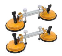 TOPWAY Confezione da 2 ventose regolabili in pietra da 15,2 cm, senza cuciture, doppia ventosa, per unire livellamento e allineamento di piastrelle, granito, marmo e ceramica, strumento di