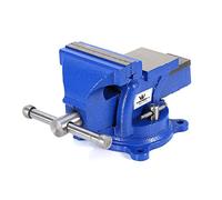 TOPWAY Morsa da Banco 4"100mm 4,9kg, Heavy Duty Base Girevole a 360 Gradi Tornio Fresatrice Tavolo Morsetto da Banco per Meccanici e Ingegneri 403115
