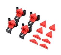 TOPWAY Morsetto per Angoli 4 Pezzi Morsetti Angolari Angolo Retto per Falegnameria 60/90/120 Gradi per la Lavorazione del Legno, Foratura e Creazione di Cornici per Foto