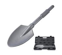 TOPWAY Pala per argilla per martello demolitore PH65 95A Martello demolitore 1-1/8" Scalpello per pala per argilla con gambo esagonale 440 x 136 mm con custodia in plastica 121151