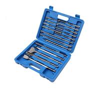 TOPWAY Punte SDS Plus, 17 Pezzi Punte per Trapano SDS Plus con Scalpelli, Punte per Trapano a Percussione SDS-Plus per Calcestruzzo, Mattoni, Muratura, Marmo, Granito, Custodia Inclusa 121694