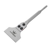 TOPWAY SDS Plus Scalpello per Piastrelle 4 Pollici (300mm x 100mm) Raschietto per Pavimenti, Scalpello a Spatola per Rimozione di Piastrelle, Tappeti, Linoleum 121116