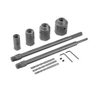 TOPWAY Set di punte per trapano a tazza da 30/40/50/60 mm, 350 mm SDS Plus + attacco SDS MAX, punte per trapano per calcestruzzo, cemento, mattoni, muratura, carburo di tungsteno