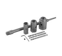 TOPWAY Set di punte per trapano a tazza da 30/40/50 mm, 350 mm SDS Plus Shank Hollow Concrete Wall Drill Cutter, calcestruzzo, cemento, mattoni, muratura, carburo di tungsteno, sega a tazza