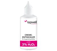 Topwell Sviluppatore in crema per il colore delle sopracciglia 3 % - 10 Vol. 75 ml