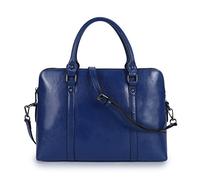 Topwigy da donna in vera pelle a mano Business valigetta laptop computer borse messenger borsa Tracolla borsa a secchiello con tracolla blu Blue